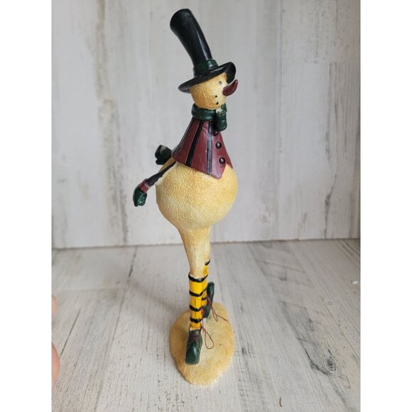Tall stocking elf snowman AS IS Xmas figure decor - Picture 3 of 9